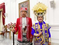 Presiden Jokowi Kenakan Pakaian Adat Dolomani Buton di Upacara HUT RI ke-77