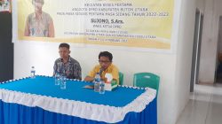 Reses, Wakil Ketua DPRD Butur Jemput Aspirasi Masyarakat Sekaligus Bantu Pembangunan Masjid
