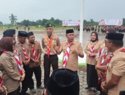 Bupati Buton Utara, Afirudin Mathata Pimpin Apel Besar Pramuka 