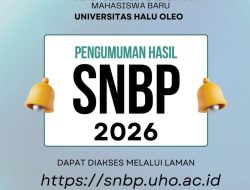 2.434 Peserta Dinyatakan Lulus Masuk  UHO Jalur SNBP