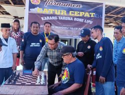 Resmi Dimulai, Turnamen Catur Cepat Bone Lipu Diikuti 41 Peserta, Ada Pecatur Luar Daerah 