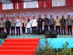 Momentum Hari Buruh, Bupati Konawe Hadiri Perayaan di PT OSS Morosi